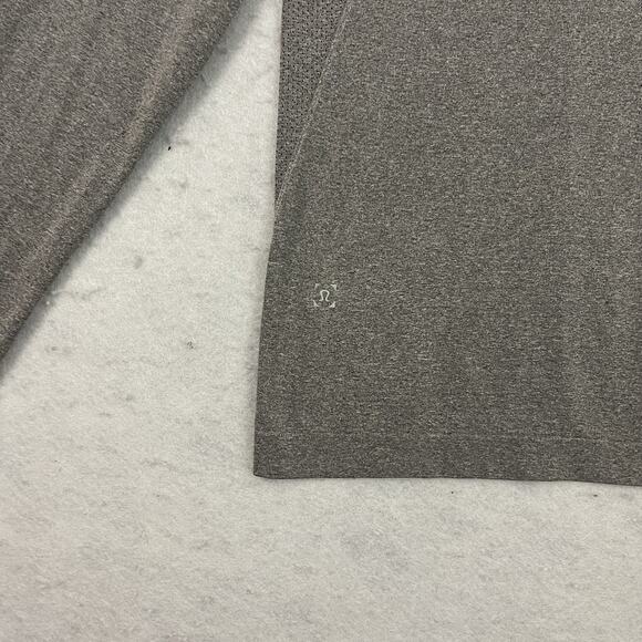 Lululemon Metal Vent Tech Shirt Mens Large Gray Henley Long Sleeve - Picture 8 of 11